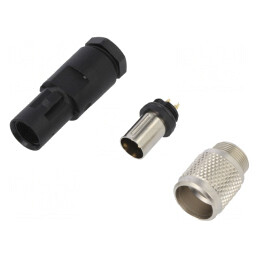 Conector M9 Tată 3-PIN Filet Exterior | Electronic-mag.ro | Componente Electronice