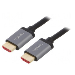 Cablu HDMI 2.1 2m Negru | Electronic-mag.ro | Componente Electronice