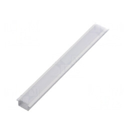 Profil Aluminiu Încastrat LED 1m Alb Lăptos | Electronic-mag.ro | Componente Electronice
