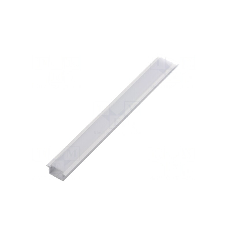 Profil Aluminiu Încastrat LED 1m Alb Lăptos | Electronic-mag.ro | Componente Electronice