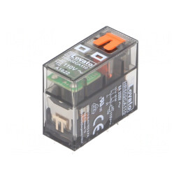 Releu electromagnetic DPDT 110VAC 8A cu soclu | Electronic-mag.ro | Componente Electronice