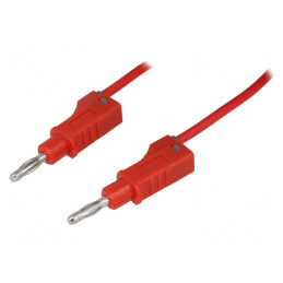Cablu de măsurare 70VDC 33VAC 20A 4mm roșu | Electronic-mag.ro | Componente Electronice