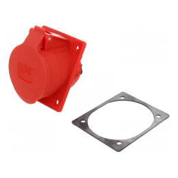 Conector alimentare AC trifazat 32A 400VAC IP44 | Electronic-mag.ro | Componente Electronice