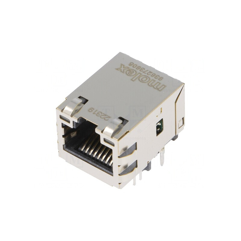 Soclu RJ45 Ecranat cu LED Aurit pentru PCB | Electronic-mag.ro | Componente Electronice Soclu RJ45 Ecranat cu LED Aurit pentru PCB | Electronic-mag.ro | Componente Electronice