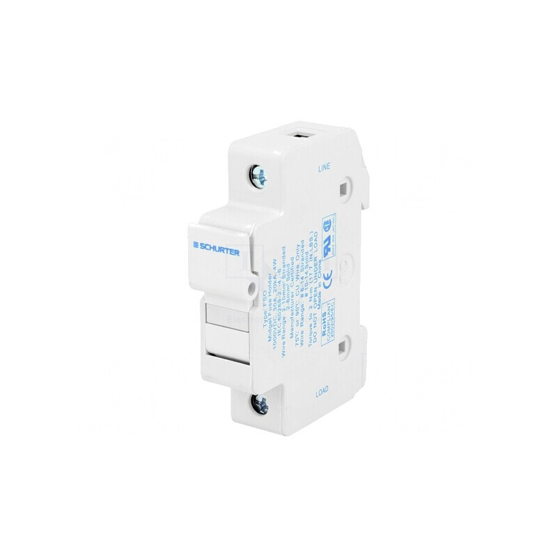 Clemă Siguranțe 30A 10,3x38mm pentru Șină DIN | Electronic-mag.ro | Componente Electronice