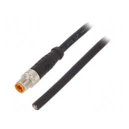Cablu conectare M8 4 pini 5m 50VAC 4A | Electronic-mag.ro | Componente Electronice