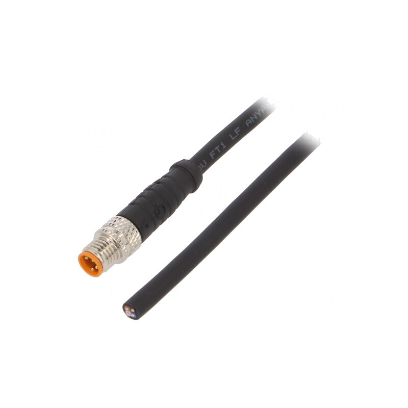 Cablu conectare M8 4 pini 5m 50VAC 4A | Electronic-mag.ro | Componente Electronice