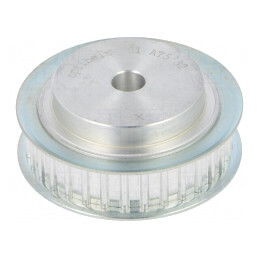Roată curea AT5 aluminiu 10mm 21mm 49,7mm | Electronic-mag.ro | Componente Electronice