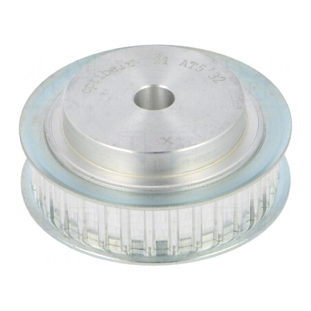 Roată curea AT5 aluminiu 10mm 21mm 49,7mm | Electronic-mag.ro | Componente Electronice