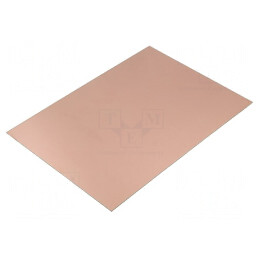 Laminat; aluminiu; 1mm; L: 244mm; W: 170mm; Acoperire: cupru