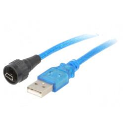 Adaptor USB A la Mini USB 2.0 IP67 | Electronic-mag.ro | Componente Electronice