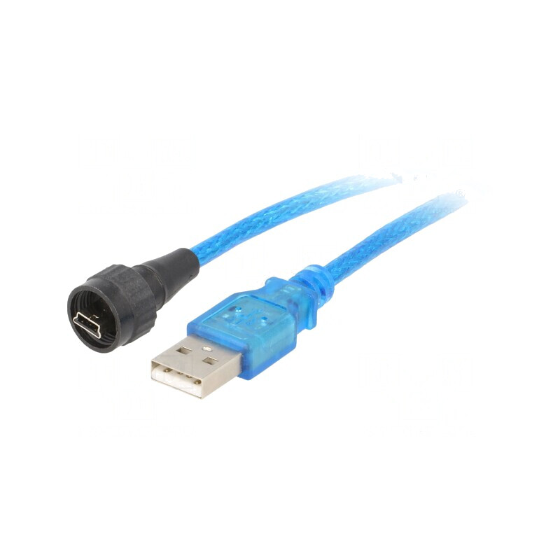 Adaptor USB A la Mini USB 2.0 IP67 | Electronic-mag.ro | Componente Electronice