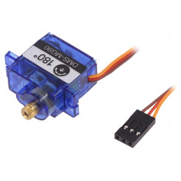 Servomecanism Micro Analogic Metal 180° 4,8-6VDC JR | Electronic-mag.ro | Componente Electronice