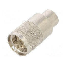 Mufă; UHF (PL-259); tată; drept; RG213; pe cablu; PTFE