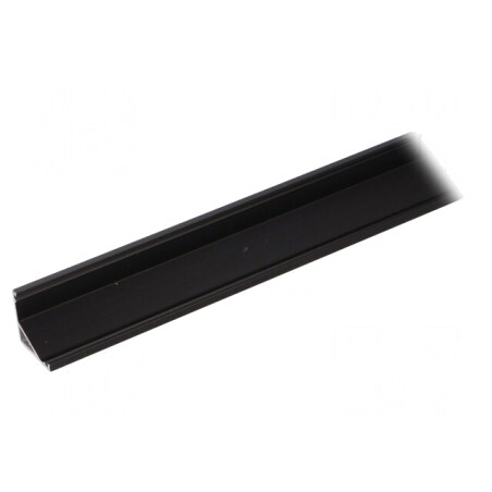 Profil aluminiu negru pentru module LED 2m CABI12 | Electronic-mag.ro | Componente Electronice