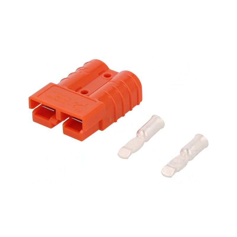 Mufă SB50 Hermafrodită 2-PIN Crimpată | Electronic-mag.ro | Componente Electronice