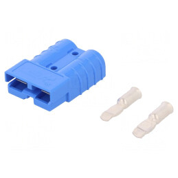 Mufă cablu-cablu SB50 hermofrodită 2 pini crimpată | Electronic-mag.ro | Componente Electronice
