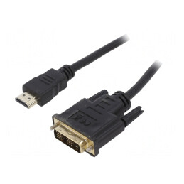 Cablu DVI-D la HDMI 7,5m Negru | Electronic-mag.ro | Componente Electronice