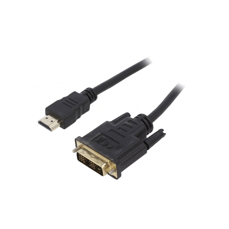 Cablu DVI-D la HDMI 7,5m Negru | Electronic-mag.ro | Componente Electronice