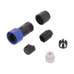 Conector Circular Mufă Tată 4 PIN Fără Contacte Pe Cablu | Electronic-mag.ro | Componente Electronice