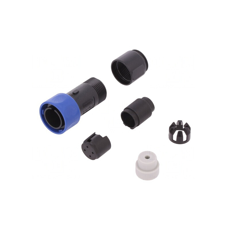 Conector Circular Mufă Tată 4 PIN Fără Contacte Pe Cablu | Electronic-mag.ro | Componente Electronice