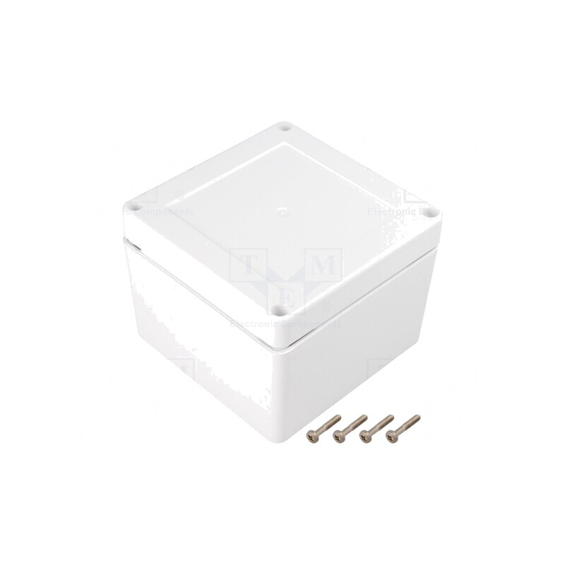 Carcasă Universală cu Bucșă din Alamă 105x105x60 mm | Electronic-mag.ro | Componente Electronice