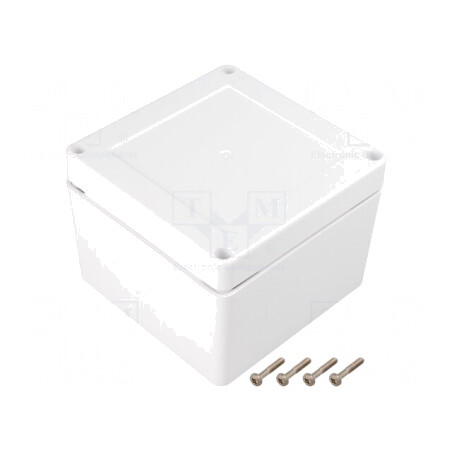 Carcasă Universală cu Bucșă din Alamă 105x105x60 mm | Electronic-mag.ro | Componente Electronice