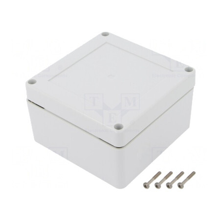 Carcasă Universală 105x105x60 mm cu Bucșă din Alamă | Electronic-mag.ro | Componente Electronice