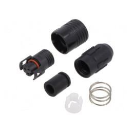 Mufă Circulară HR30 Push-Pull 2A Aurită 3-PIN | Electronic-mag.ro | Componente Electronice
