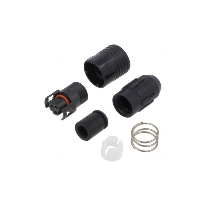 Mufă Circulară HR30 Push-Pull 2A Aurită 3-PIN | Electronic-mag.ro | Componente Electronice
