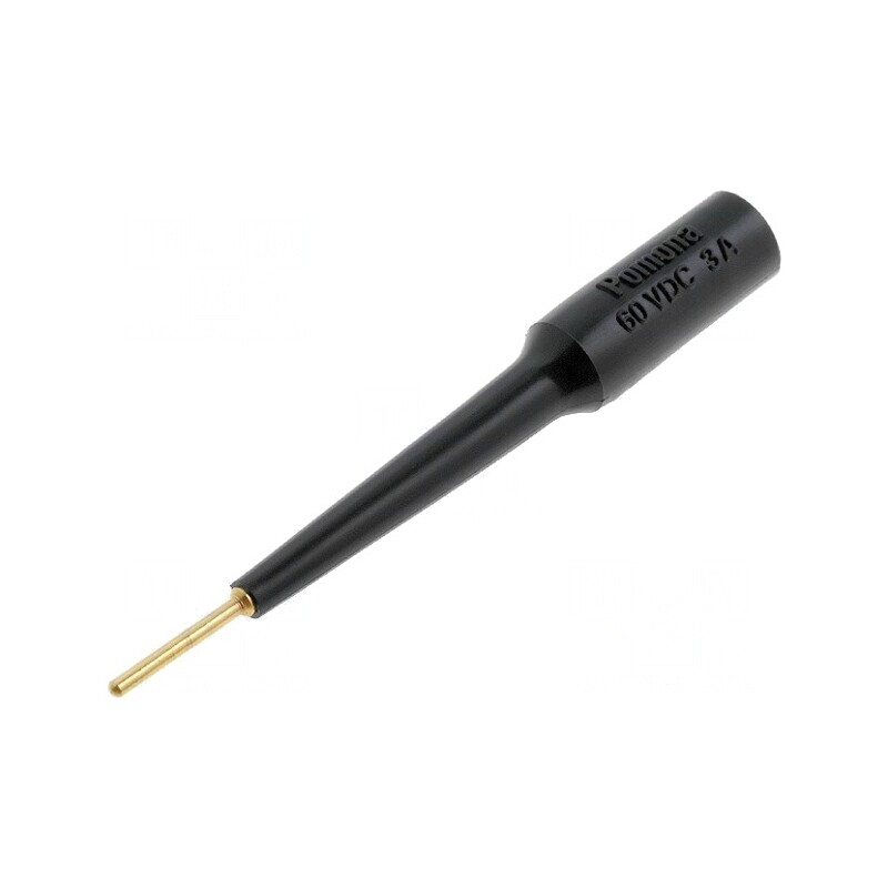 Terminal de măsurare 3A negru 1,6mm aurit | Electronic-mag.ro | Componente Electronice