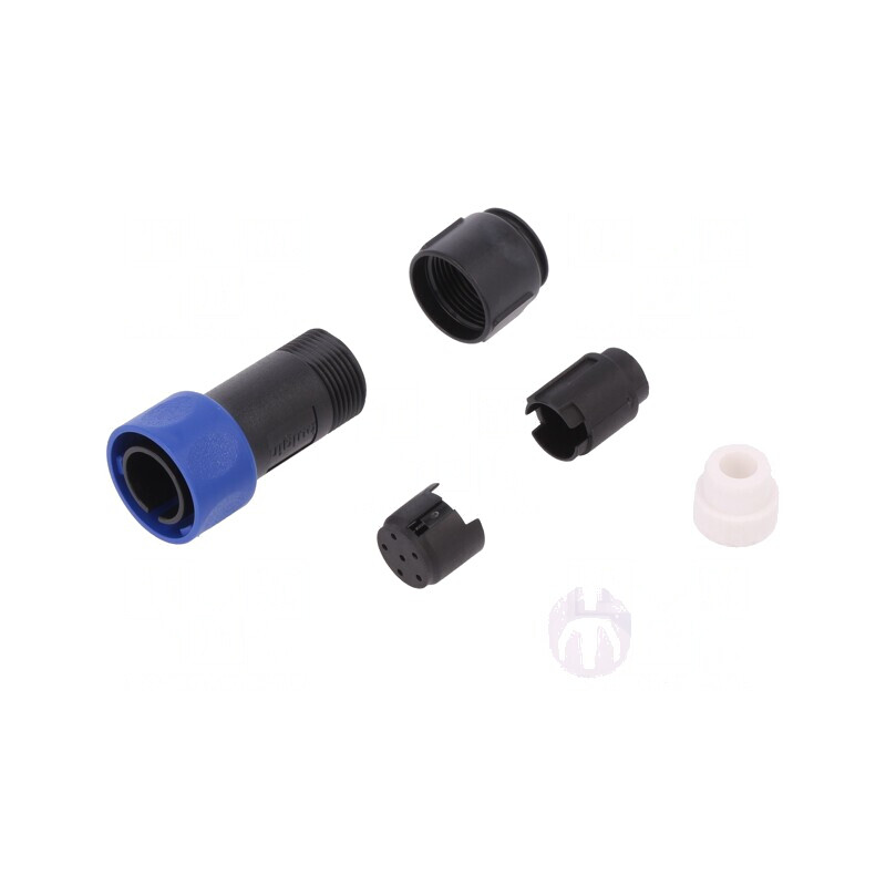Conector Circular Mufă Tată 6 PIN Fără Contacte pe Cablu | Electronic-mag.ro | Componente Electronice