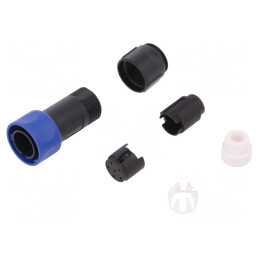 Conector Circular Mufă Tată 6 PIN Fără Contacte pe Cablu | Electronic-mag.ro | Componente Electronice