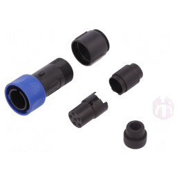 Conector Circular Mufă Mamă 6 PIN fără Contacte | Electronic-mag.ro | Componente Electronice