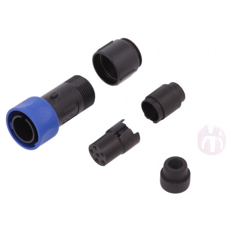 Conector Circular Mufă Mamă 6 PIN fără Contacte | Electronic-mag.ro | Componente Electronice
