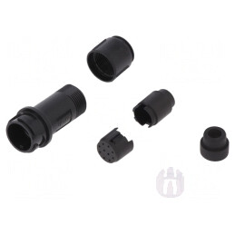 Conector Circular Mufă Tată 10 PIN Fără Contacte Pe Cablu | Electronic-mag.ro | Componente Electronice