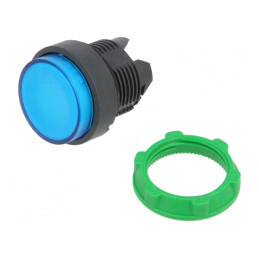 Comutator apăsare 22mm albastru stabilizat | Electronic-mag.ro | Componente Electronice