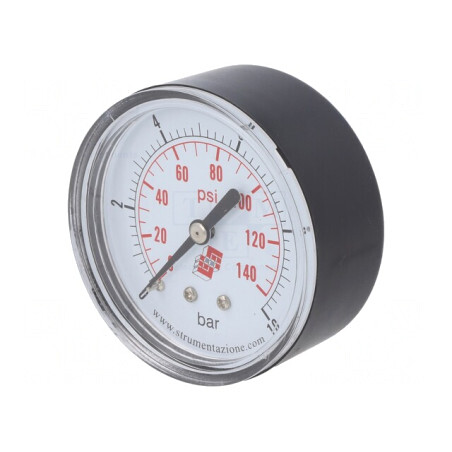 Manometru 0-10 bar 63mm pentru lichide și gaze inerte | Electronic-mag.ro | Componente Electronice