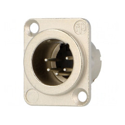 Soclu XLR 5 PIN pentru panou | Electronic-mag.ro | Componente Electronice