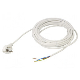 Cablu PVC 3x0.75mm2 cu Ştecăr Unghiular | Electronic-mag.ro | Componente Electronice