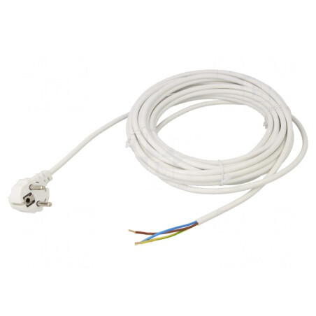 Cablu PVC 3x0.75mm2 cu Ştecăr Unghiular | Electronic-mag.ro | Componente Electronice