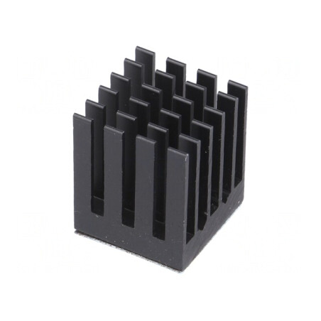 Radiator extrudat cu aripioare BGA negru 17x17mm | Electronic-mag.ro | Componente Electronice