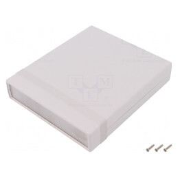Carcasă ABS Gri IP54 cu Panou 154x36x179mm | Electronic-mag.ro | Componente Electronice