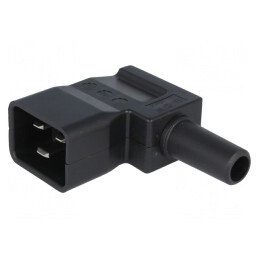 Conector Alimentare AC Tată 16A 250V 10mm | Electronic-mag.ro | Componente Electronice