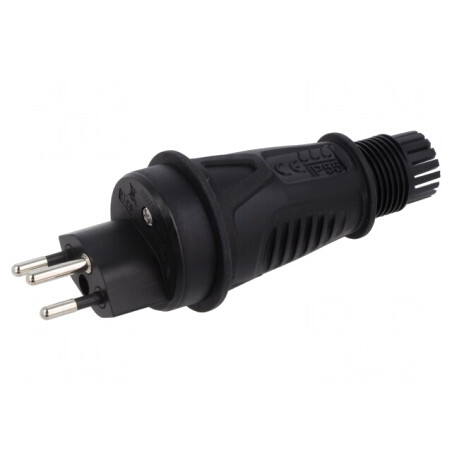Conector Alimentare AC 250VAC 10A Negru | Electronic-mag.ro | Componente Electronice