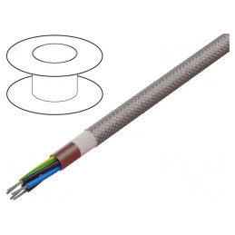 Cablu SiHF 5G1mm2 Silicon Maro-Roșu 60-180°C