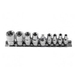 Set Chei Torx Tubulare 1/4 - 9 Buc. | Electronic-mag.ro | Componente Electronice