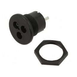 Conector Circular Soclu Mamă 3-PIN 3A | Electronic-mag.ro | Componente Electronice