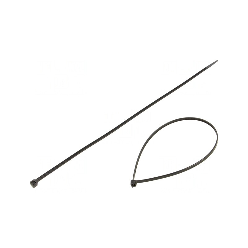 Colier de strângere 370mm x 4,8mm negru poliamidă | Electronic-mag.ro | Componente Electronice