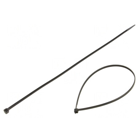 Colier de strângere 370mm x 4,8mm negru poliamidă | Electronic-mag.ro | Componente Electronice